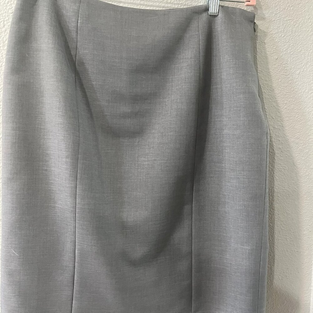 Evan-Picone Dark Gray Professional Skirt